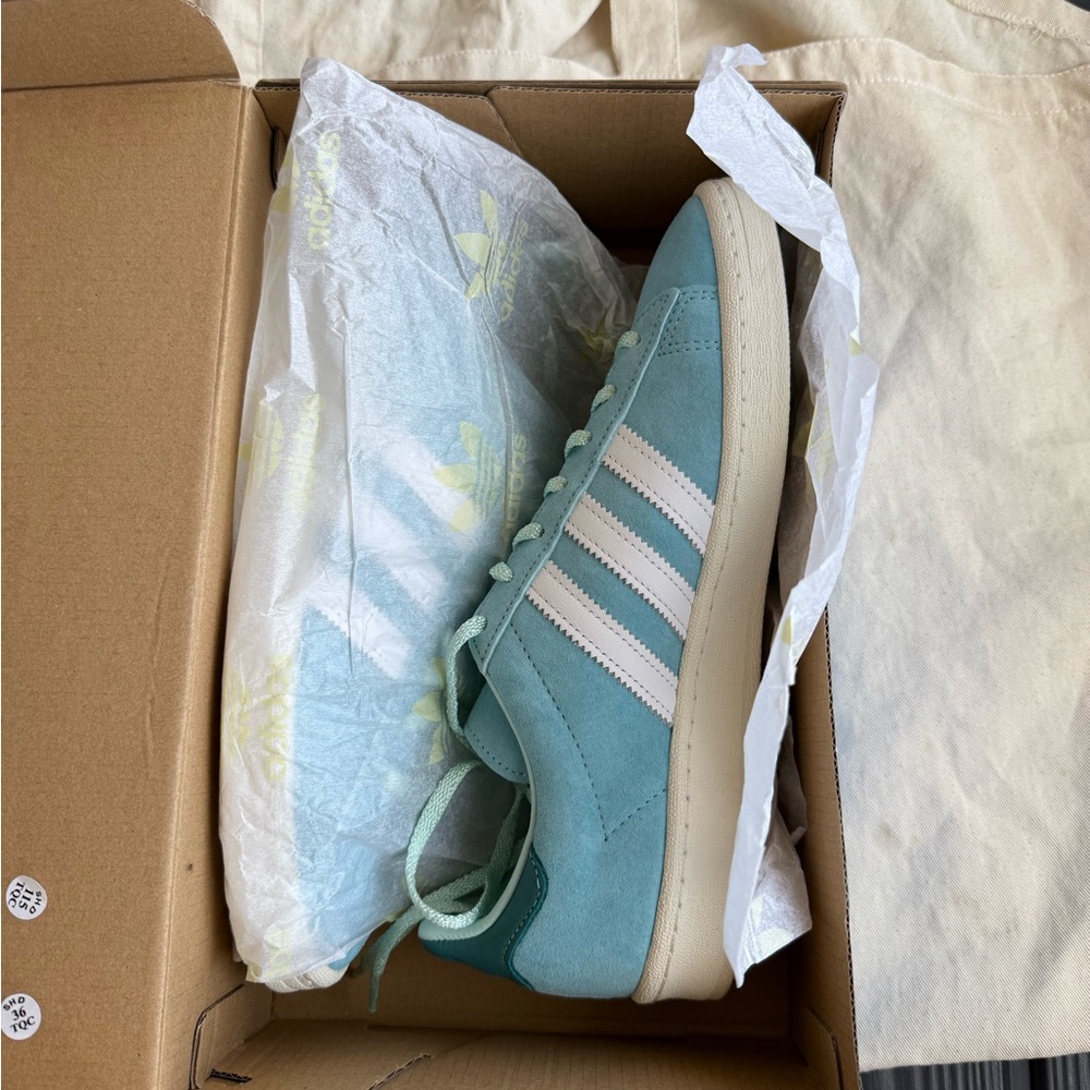RARE Adidas Club SE from Berlin Adidas Campus 80s | Light Aqua | Mint condition - Picture 5 of 14
